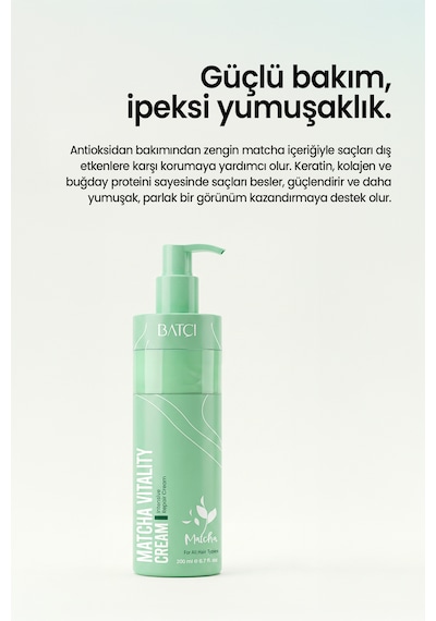 Maça Çaylı Saç Kremi Yıpranmış Saçlar İçin Onarıcı Krem