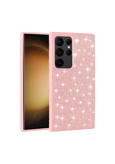 Zore Galaxy S24 Ultra Uyumlu Parlak Taşlı Tasarım Pırlanta Ogaa Kılıf-gri