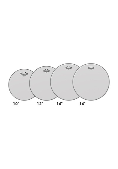 Remo Pp-0110-ba Propack Ambassador Coated 10-12-14 + 14 Tam S