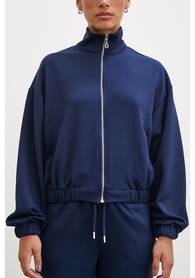 Never More Fermuarlı Sweatshirt Lacivert
