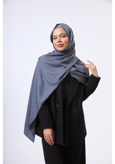 Mirsoy Scarf Mir Modern Desen Şal Gri