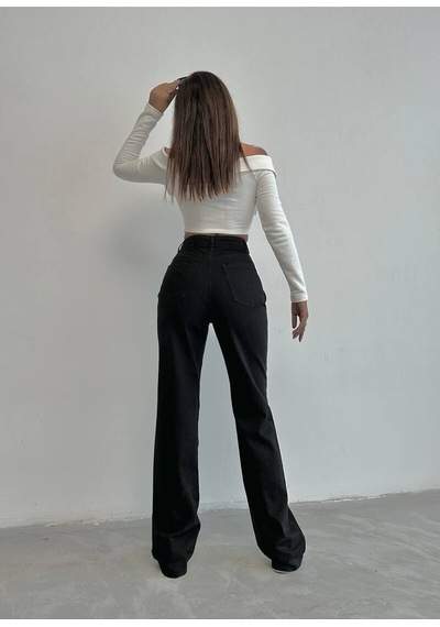 Zdnjeans Yeni Sezon Siyah Bol Kesim Kot Pantolon Lacivert