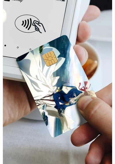 Violet Evergarden Kart Kaplama Anime Sticker 8 Adet Çok Renkli