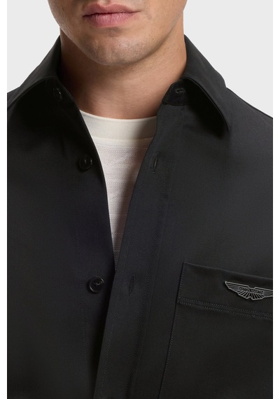 Boss Lgoolu Pamuklu Relaxed Fit Uzun Kollu Gömlek Erkek Gömlek 50567166 001 Siyah SİYAH