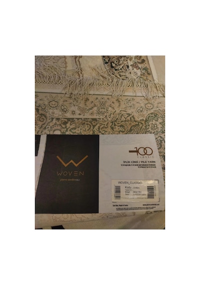 Woven Classıc 02c Krem-yeşil Halı Çok Renkli