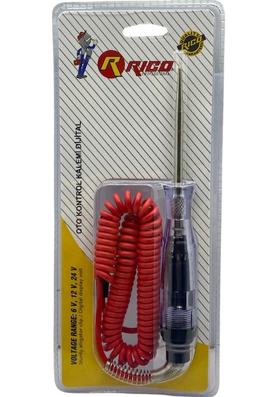 Rıco 6v-12v-24v Kontrol Kalemi Dijital