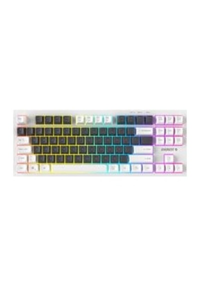 Everest Kb-98 Sılent Tkl Gri Mavi-beyaz Rainbow Q Membrane Klavye Kdo