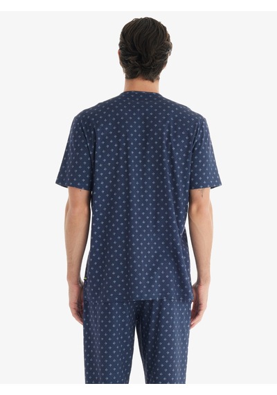 Erkek Pijama Takımı 40709 - Desenli Çok Renkli