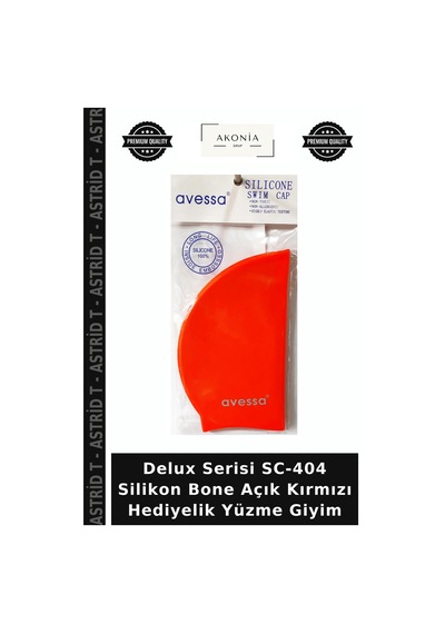 Delux Serisi Sc-404 Silikon Bone Açık Kırmızı Hediyelik Yüzme Giyim