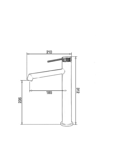 Fj-1021 Yüksek Lavabo Bataryası Krom Renkli