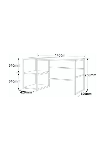 Atlantis 120cm Metal Çalışma Masası Atl26-a Çam Atlantik Çam Atlantis 120cm Metal Çalışma Masası Atl26-a Çam Atlantik Çam