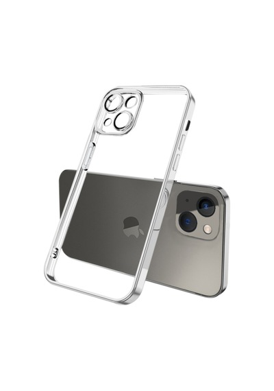 Ally Apple Uyumlu iPhone 13 6.1Inç Renkli Kenar Lazer Çerçeveli Silikon Kilif 555331643
