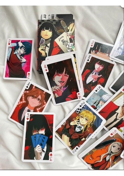 İskambil Kağıdı Anime Kakegurui Poker Oyun Kartı 54 Adet İskambil Destesi