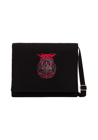 Babymetal Maneki Neko Siyah Kanvas Postacı Çantası