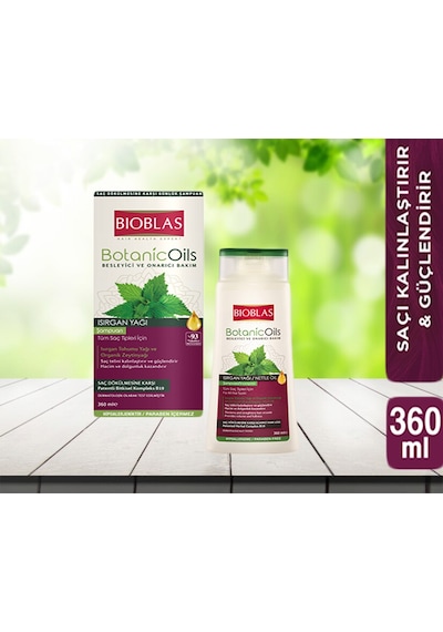 Bioblas Botanic Oils Isırgan Yağlı Şampuan 360 ML