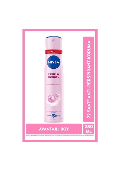 NIVEA Pearl&Beauty 72 Saat Kadın Sprey Deodorant 250 ML