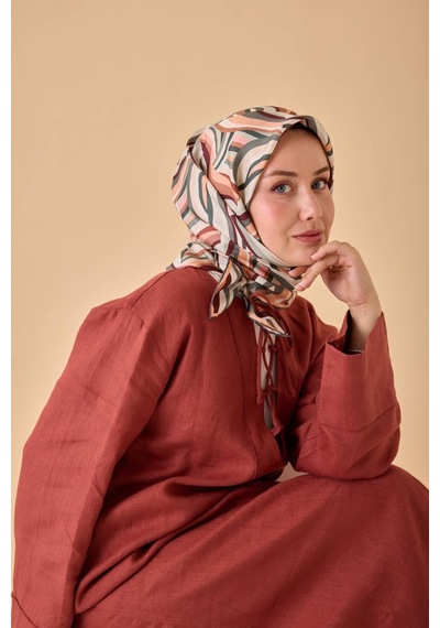 Silk Home Twill İpek Eşarp 11471-39 Bordo, Pembe, Su Yeşili, Beyaz