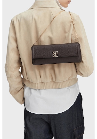 Calvin Klein Logolu Zincir Askılı Çanta Lv04f3740gbal Bayan Çanta Lv04f3740g Bal Kahve