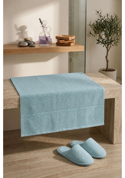 Esila Serisi İndigo Renk Banyo Havlusu 90 X 150 Premium Yumuşak Dokulu %100 Organik Pamuk İndigo - 890563692 İndigo