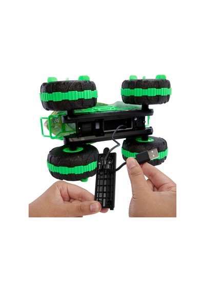 Jmm76 Hot Wheels Monster Trucks 1:15 Mutant Kaosu Arazi Aracı Great Bite Rc Çok Renkli