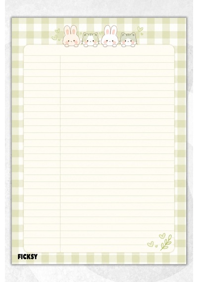 A4 Bloknot Çizgili Defter - 50 Yaprak - Memopad - Notepad - Not Defteri - Not Kağıdı - 4137 Çok Renkli