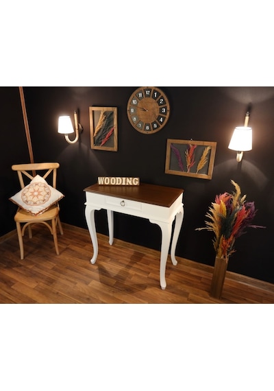 Wooding 80 Cm Çekmeceli Masif Beyaz Ceviz Dresuar (548586126) Ceviz