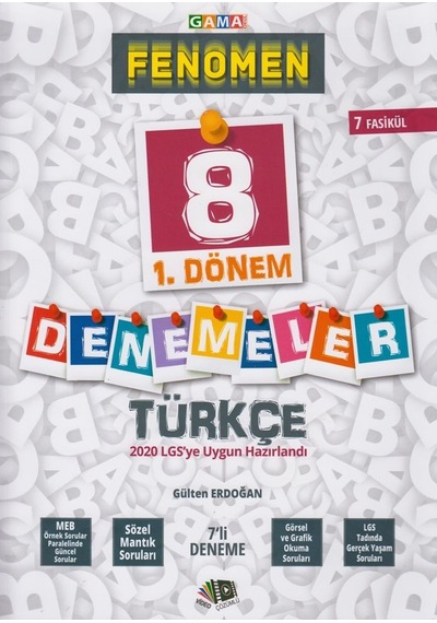 Fenomen Okul Yayınları 8. Sınıf Lgs Türkçe Denemeler 12 Deneme