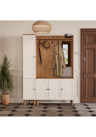 Set 5092-5091 Roma Sağ Aynalı 5 Kapaklı Membran 4 Askılı Bohem