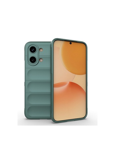 Teleplus Xiaomi Poco X8 Pro Max Kılıf Kamera Korumalı Etnik Silikon Yeşil