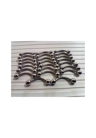 Zirkon Taşlı Kaş, Rook Piercing 8 Mm Cerrahi Çelik 316l Gümüş