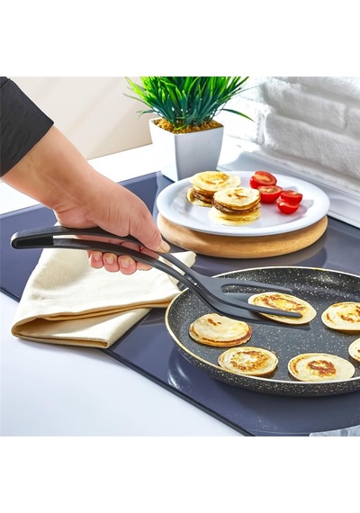 Pratik Yanmaz Yapışmaz Sert Plastik Maşalı Spatula Mutfak Yemek Servis Spatulası Diğer
