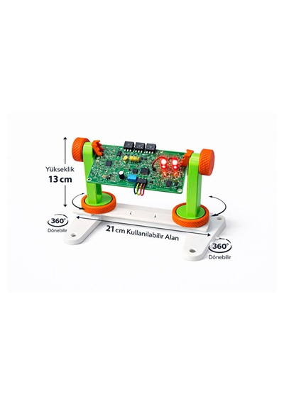 360 Pcb Tutucu 21 Cm Ayarlı 13 Cm Yükseklik Elektronik Kart Lehim Standı