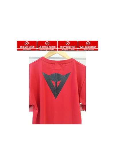Kırmızı Dainese Tişört S-M-L + L