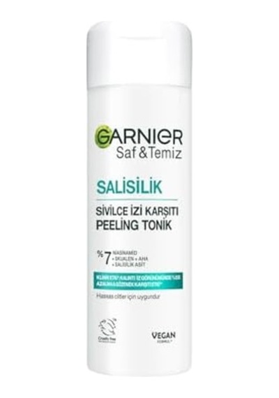 Saf & Temiz Salisilik Sivilce İzi Karşıtı Gözenek Sıkılaştırıcı Peeling Tonik // Salisilik & Niasinamid & Skualen & Aha 120 Ml