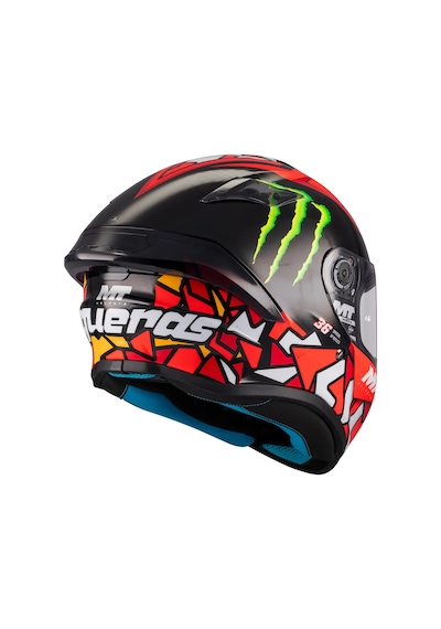 Mt Helmets Targo S Piqueras B5 Kapalı Kask Kırmızı - Siyah