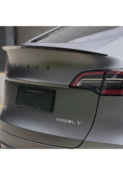Tesla Model Y İle Uyumlu Bagaj Yazısı Tesla Siyah Juniper Uyumlu Değildir