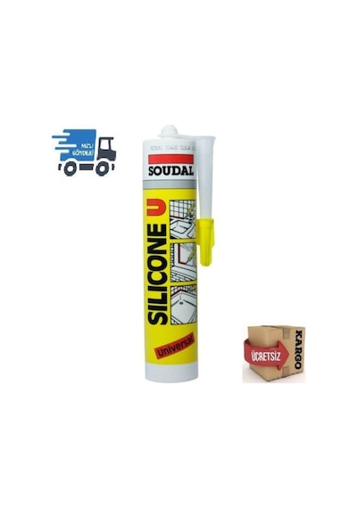 Soudal Silikon Beyaz Veya Şeffaf 280 Gr.