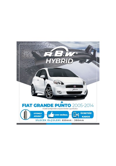 Fiat Grande Punto Ön Silecek Takımı (2004-2014) RBW Hibrit
