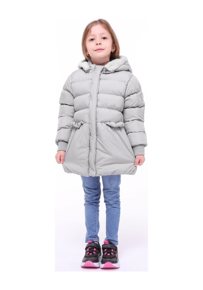 Benitto Kids Kız Bebek Çocuk Mont 51284-gri Gri