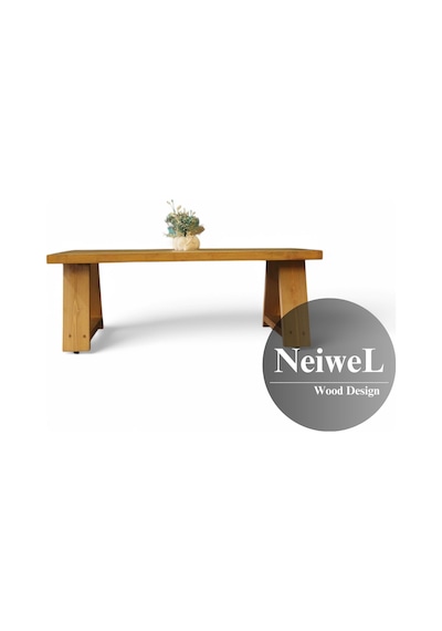 Neiwel Didim Doğal Ahşap Sehpa-70-120 Açık Ceviz Neiwel Didim Doğal Ahşap Sehpa-70-120 Açık Ceviz