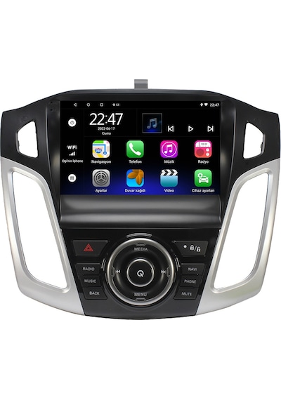 For-x Ford Focus 3-4 2012-2017 -9''android Gerçek 2+32 Gb / 4 Çekirdek 1.6ghz / Wıfı 5.0ghz / Bt 5.4-kablosuz Carplay-ahd Hd Geri Görüş Kamera  9"