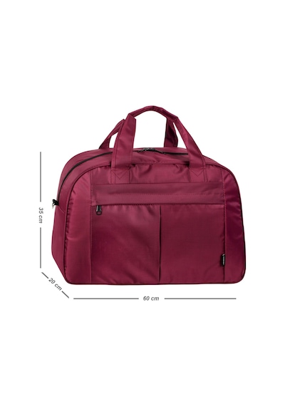 Galb Leather Komple Astarli 1 Kalite Capraz Askilikli Seyahat Cantasi Buyuk Boy Bordo