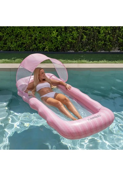 Flamingueo Tenteli Fileli Havuz Yatağı Belmondo Pink Pembe