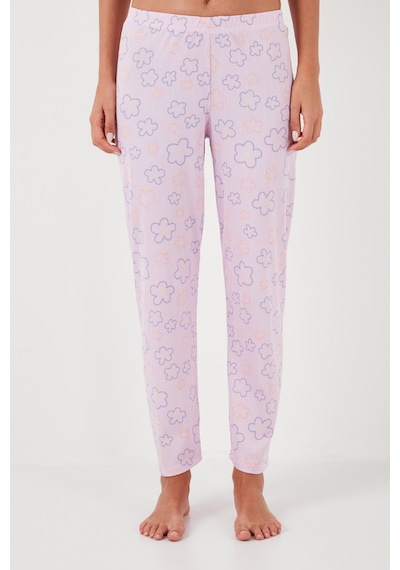 Lela Regular Fit Gömlek Yaka Kısa Kollu Bayan Pijama Takımı 65780124 Pembe