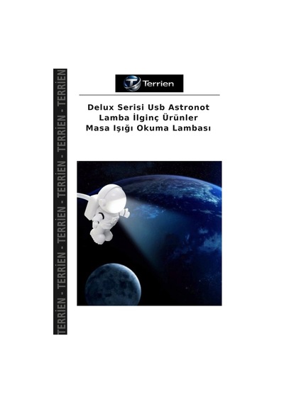 Delux Serisi Usb Astronot Lamba İlginç Ürünler Masa Işığı Okuma Lambası Diğer