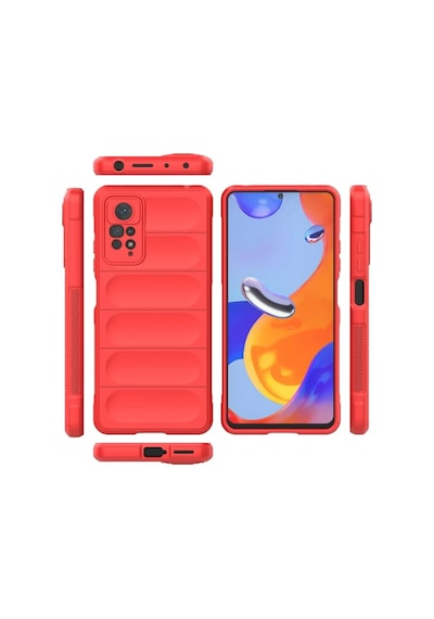 Xiaomi Redmi Note 11 Pro Uyumlu Kılıf Optimum Silikon - Kırmızı