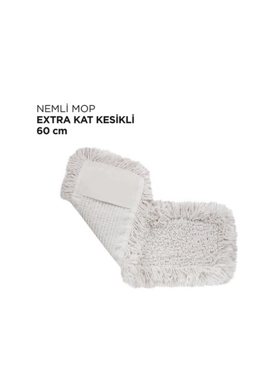 Yedek Nemli Mop 60cm Beyaz