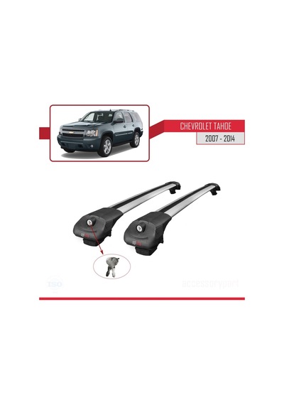 Chevrolet Tahoe 2007-2014 Arası İle Uyumlu Ace-1 Ara Atkı Tavan Barı Gri