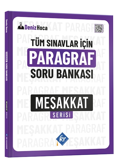 Deniz Hoca Tüm Sınavlar İçin Paragraf Soru Bankası Meşakkat Serisi Kr Akademi Yayınları