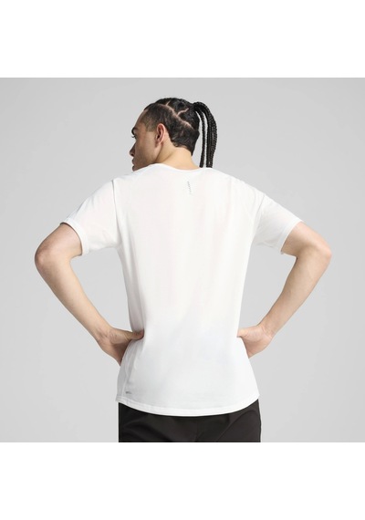 Puma Run Tri-blend Beyaz Erkek Tişörtü 52660302 Beyaz